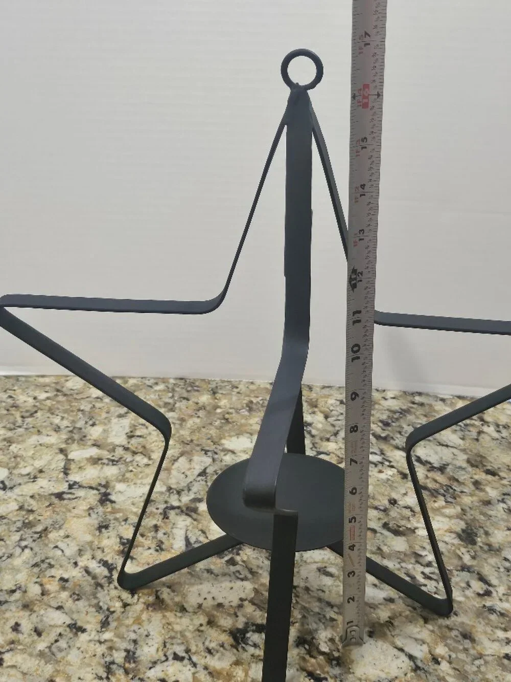 Modern Black Wrought Iron 3D  Candle Holder 17